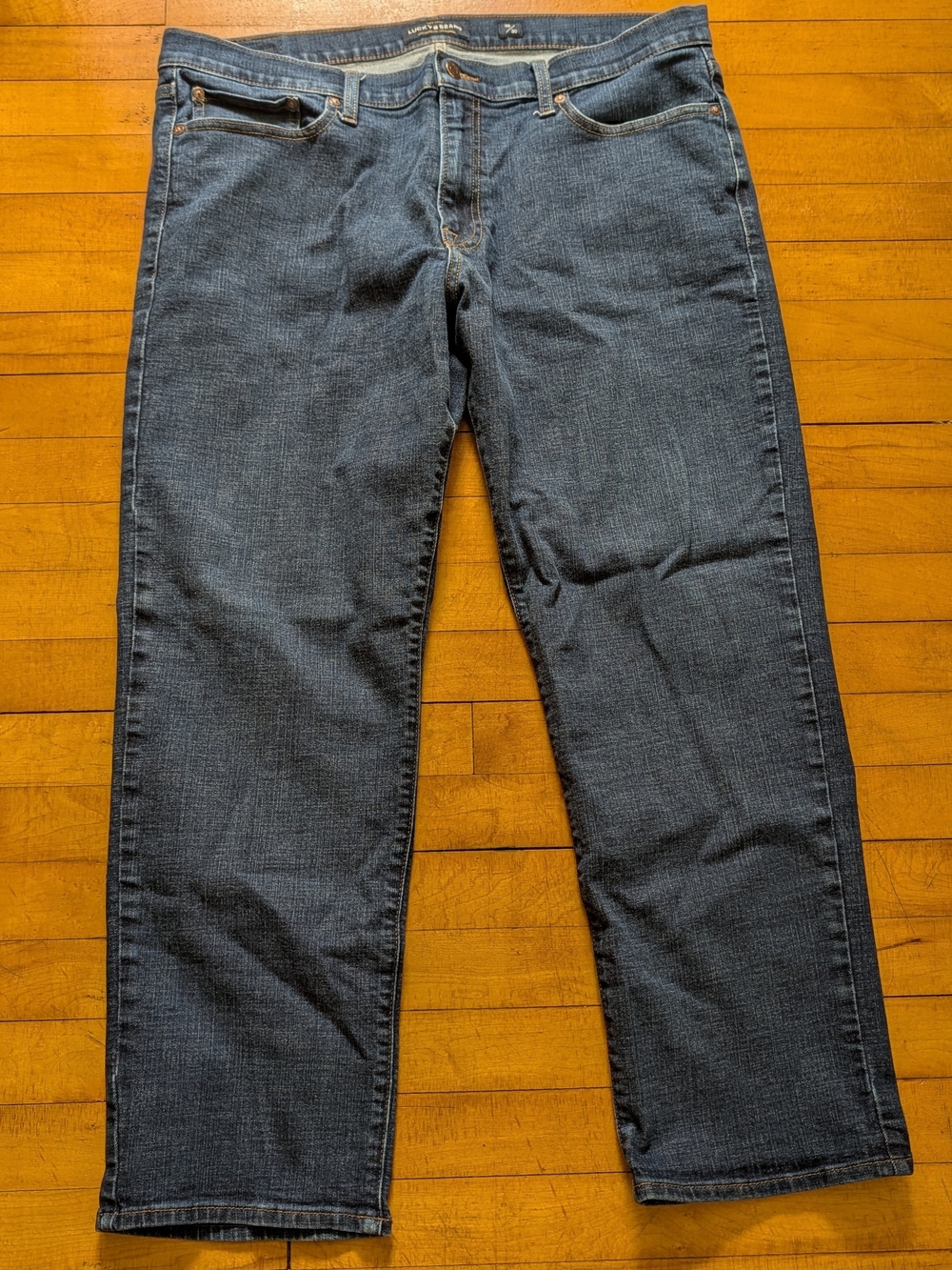 Lucky Brand 363 Men's 38x30 Straight-Leg Jeans in Dark Blue Wash